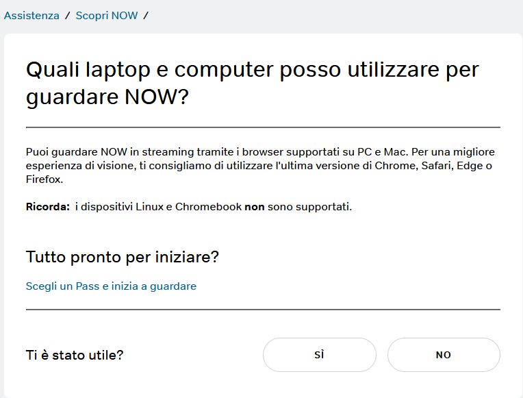 NowTV blocca lo streaming su Linux